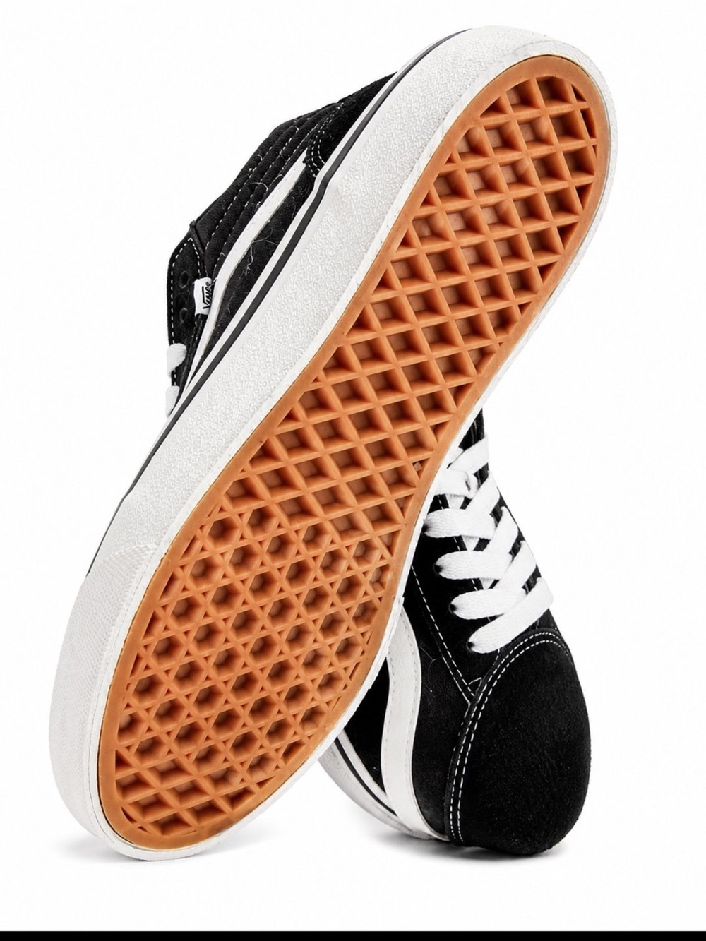 Vans Black and White High-Top Skate Sneakers - Picture 3 of 3